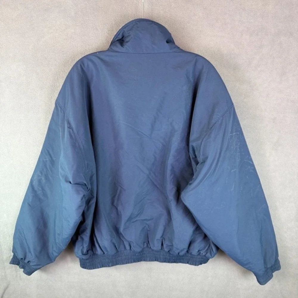 Vintage SPORTS MASTER Mens‎ Jacket 2XL Blue 80s USA Made Fleece Lined Polartec